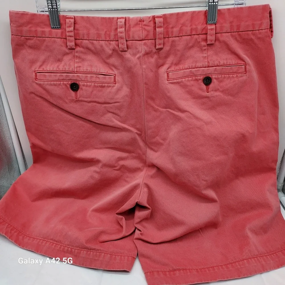 Orvis Men`s Red Cotton‎ Pleated Shorts Size 36